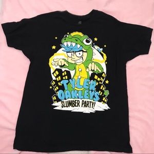 Tyler Oakley Officially Slumber Party Black Tee
